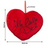Cepewa Plush Heart Cushion with "I Love You" Motif 24
