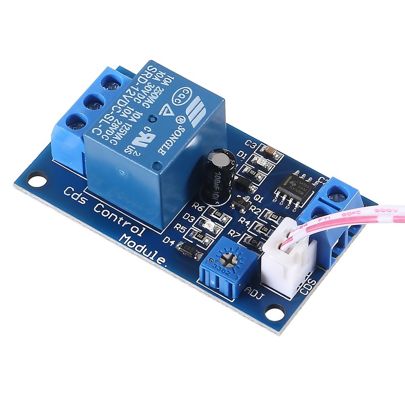 Alinan 6pcs XH-M131 DC 12V 10A Photoresistor Relay Module, Light