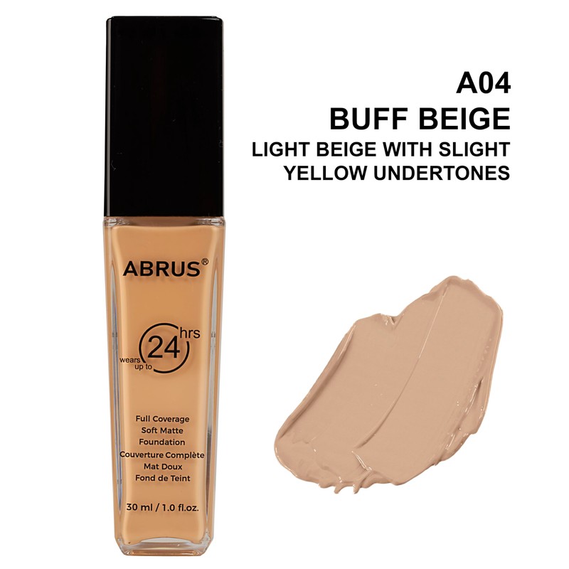 ABRUS Foundation Makeup - Premium Makeup Foundation, Flawless Matte Liquid