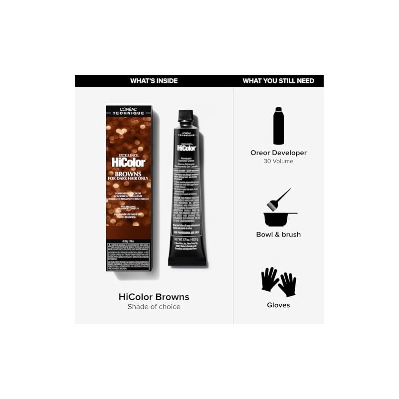 L'oreal Paris Excellence Hicolor Tinte permanente para el cabello, rubio