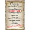 Geschenkeparadies 24 Decorative Tin Sign 20 x 30 cm Certificate