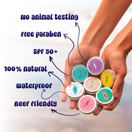 Barreltopia Surf SunStick Sun Cream SPF 50 + Premium Zinc Oxide Sunscreen Face and Lips