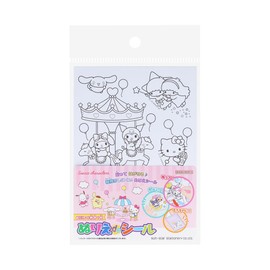Sunstar Stationery Sanrio Character Coloring De Sticker Coloring Can Be Decorated Sanrio Characters 7351005A