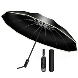Folding Umbrella, 2024 10 Ribs, Reverse Folding, One-Touch Automatic Opening/Closing, Large Size, UV Shield, Rain or Shine, Rainy Season Protection, Typhoon Compatible, Durable, Foldable, Reflective
