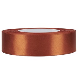 25 Yards / 23Meters of Satin Ribbon 12mm in Multiple Colours Satin Ribbon Tying Gift Ribbon Wedding Trimming Crafts Apron Deco. Many Colours BUY ANY 3 Colours & GET 1 FREE (Copper)