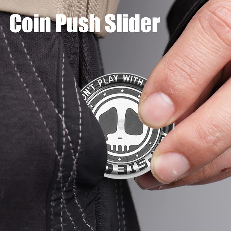 Fingertip Coin Toy Hand Rotation Coin Metal Rolling Bearing Magnetic
