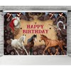 Horse Birthday Party Saddle Up Celebration Banner Decoration One Wild