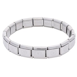 La CIMA Daisy Embossed Base Starter Bracelet Fits all 9mm Italian Style Charm Bracelets