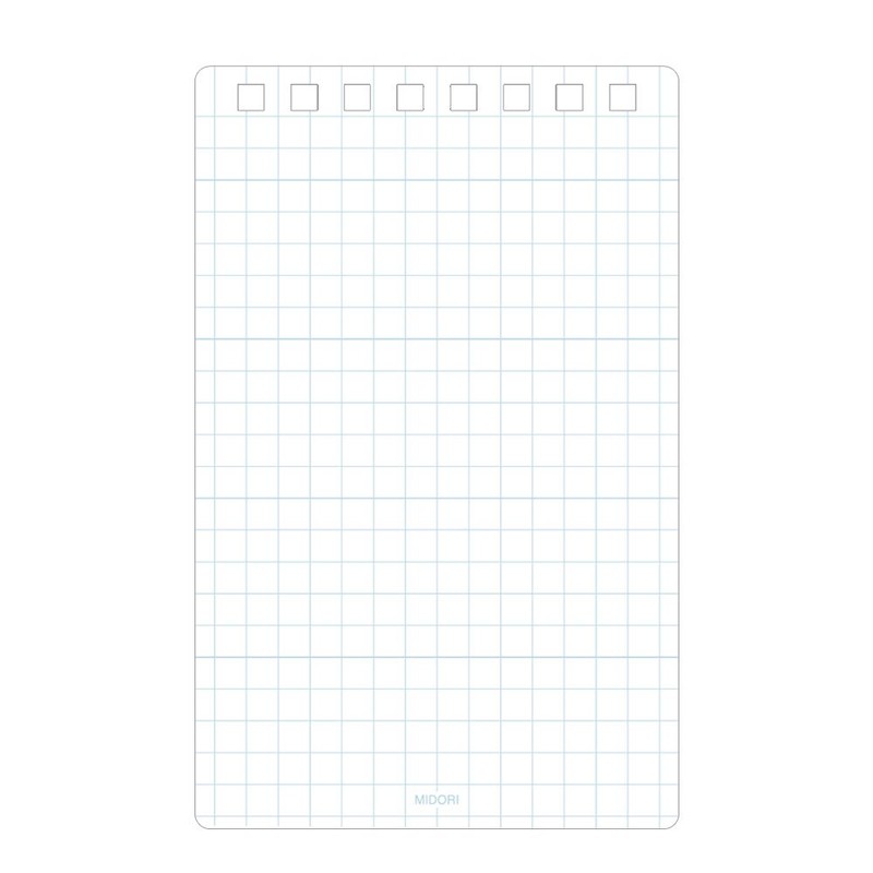 Midori 11732006 Diamond Memo, Medium, Ruled Ruled, Blue, Set of