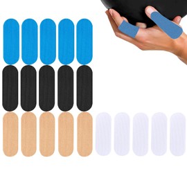 INCAUCA 100 Pieces 4 Colors Bowling Finger Tape, Elastic Bowling Thumb Tape, Protective Bowlers Tape, Bowling Ball Insert Tape for Thumb Hole, Grip Accessories Tape for Inside Thumb Hole