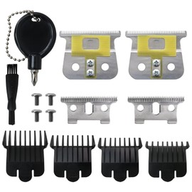 Premium 2 Sets #04710/04521 Replacement Blades for Andis #04710#04521 T O-utliners Trimmer, Cutting T Style Blades for Andis T-out-liners G GO GTO GTX Headliner LS2/3