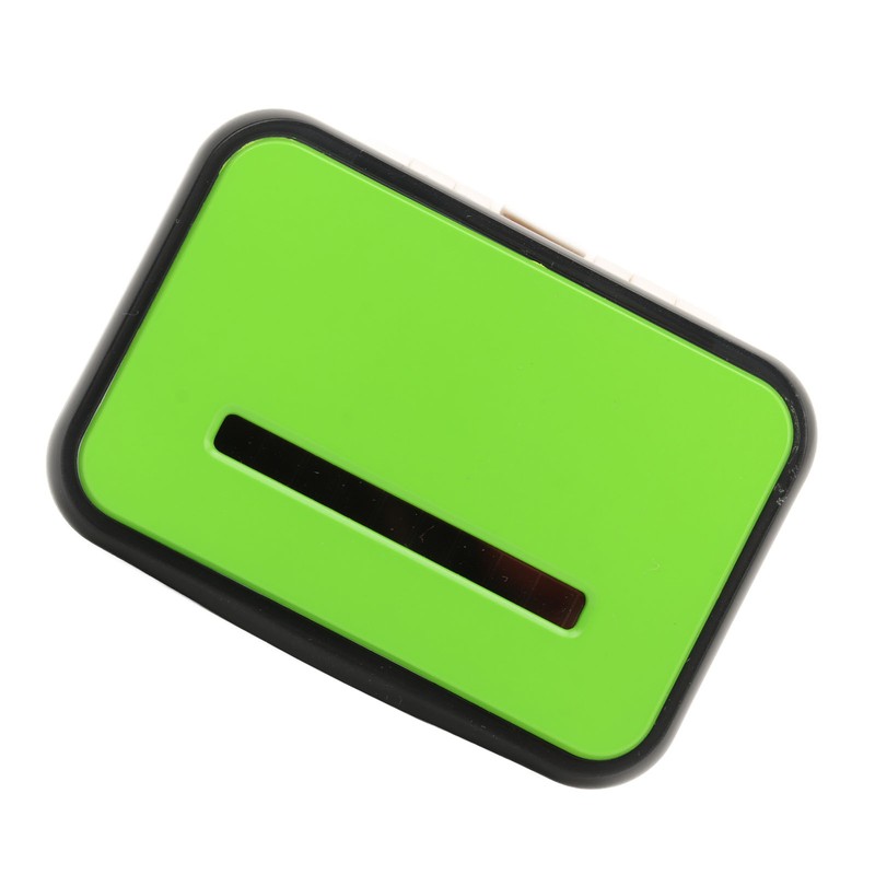 Walking Pedometer Green Solar Battery Powered Distance Calorie Counter Electronic