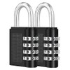 ZHEGE Lock with Combination Code, Combination Lock, 4 Digits, Padlock