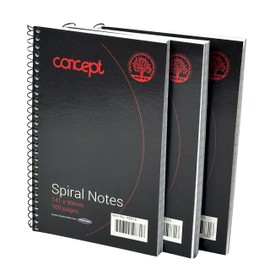 GenXon A7 Notebook Lined Reporters Notepad Spiral Wiro Mini Diary Wiritng Pad - Pack of 6