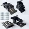 4 PCS Foldable Support Bracket -Self-Locking Hinge- Leg Fittings and