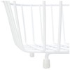 Delfinware 2947W White Oval Sink Basket, Metal