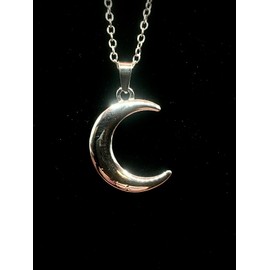 Unbranded Half Moon Silver Shaped Necklace Pendant - Wife, Mom, Girlfriend, Daughter Gift