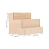 Mikinona Makeup Organizer for Vanity Wood Nail Drill Bits Storage