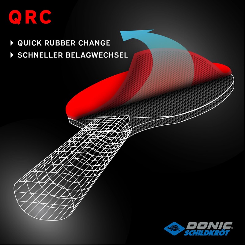 Donic-Schildkröt Replacement Pad QRC Level 7000 for Table Tennis Rackets,