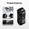 EVIL ENERGY Hose Separator Clamp,Fuel Line Mounting Clamp Aluminum Black