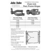1-5/8" Chain Link Fence Gate Frame Hinge - Use for