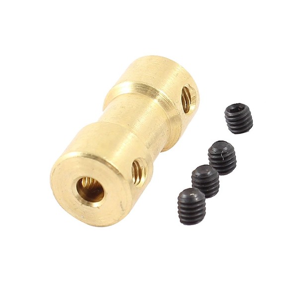 uxcell 3mm Brass Motor Shaft Fitting Coupler Connector RC Airplane 2mm