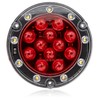 Maxxima M85417R Red LED Ultra Thin Round Hybrid Lightning Stop