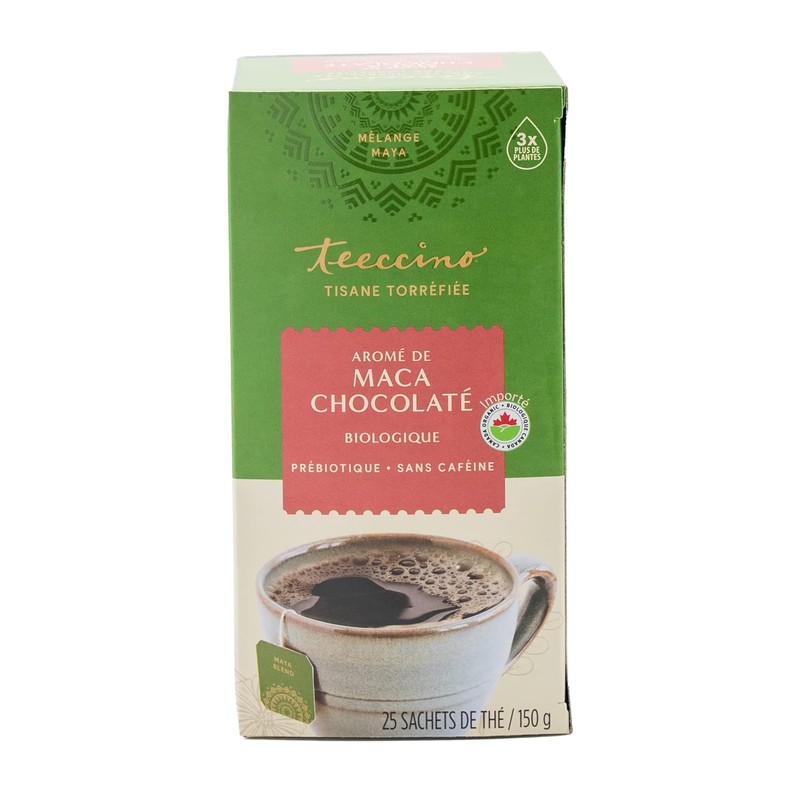 Teeccino Herbal Tea – Maca Chocolaté – Rich & Roasted