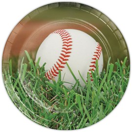 Baseball Fanatic 9" Lunch/Dinner Plates (8 ct)