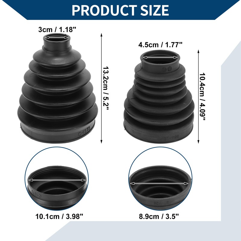 Hihaha No.TDR000120 CV Joint Boot Kit W/Clamps for Land Rover