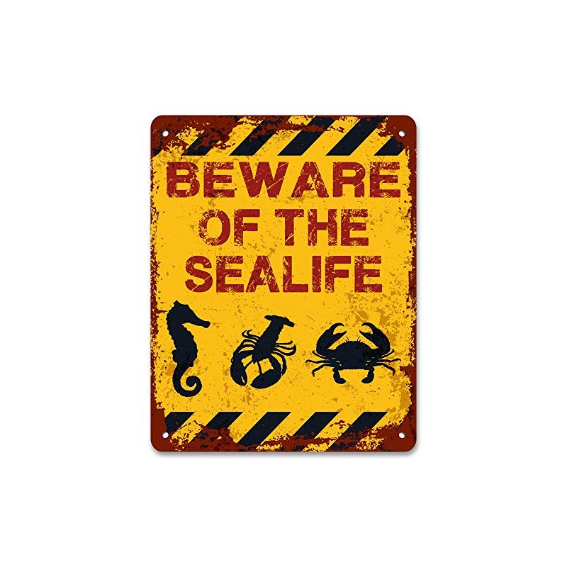 Print Crafted - Beware Of The Sealife | Vintage Metal