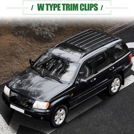 Motoforti W Type Trim Clips, for Jeep Grand Cherokee 2012-2021, Plastic, No.68172491AA, Beige, 25 Pcs