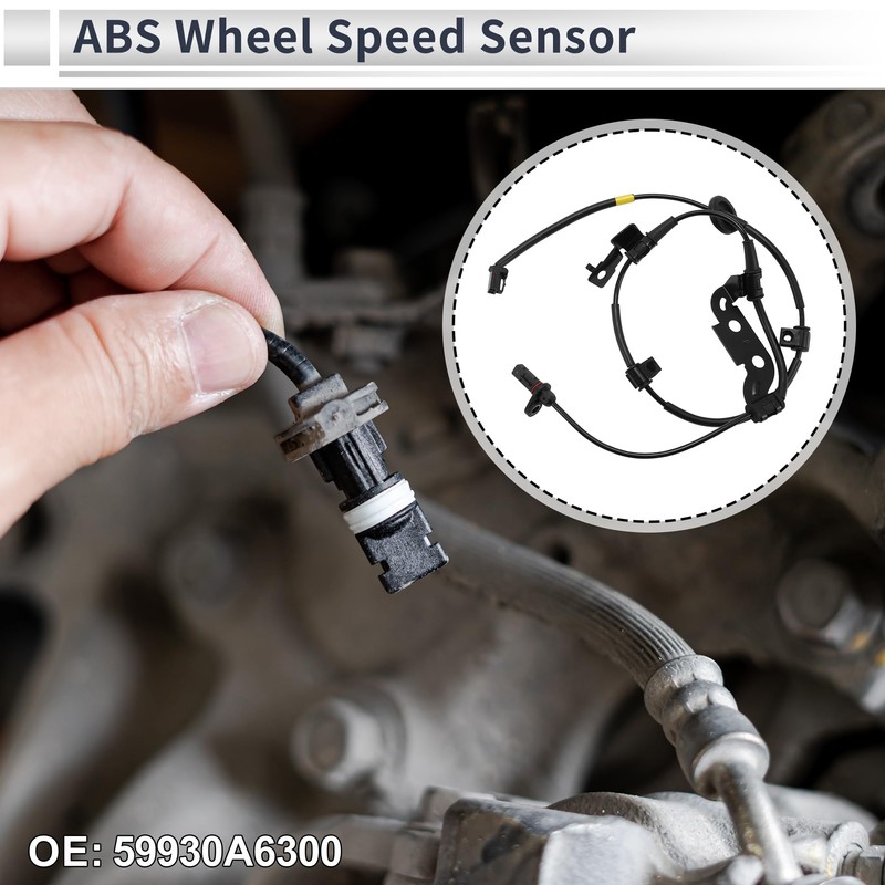 X AUTOHAUX ABS Wheel Speed Sensor Rear Right ABS Sensor