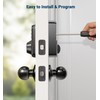 Veise Fingerprint Door Lock with 2 Door Knobs - Keyless