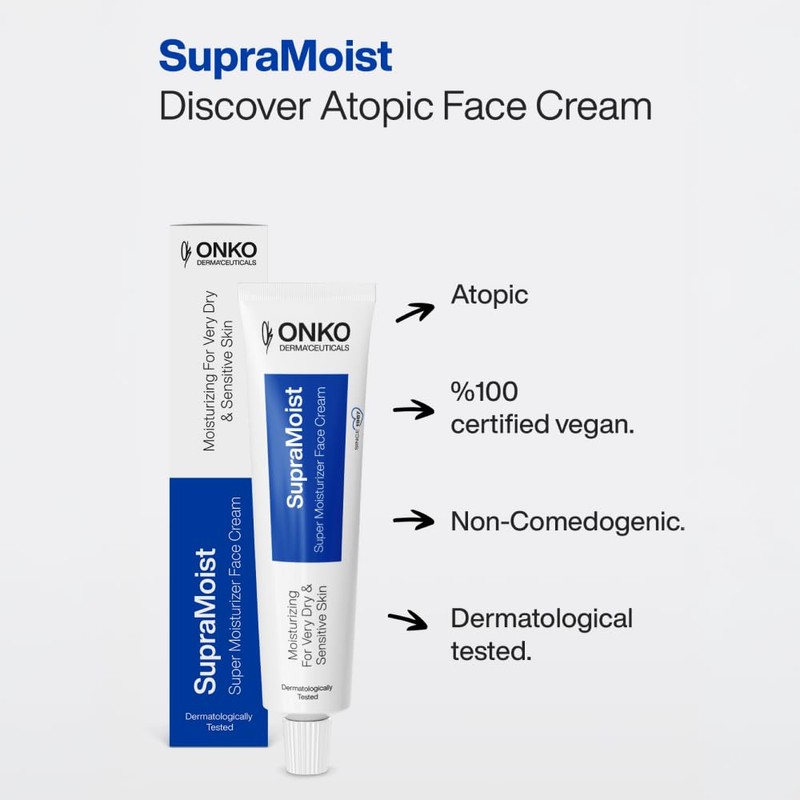 ONKO DERMA'CEUTICALS SupraMoist Super Moisturizer Face Cream, Advanced Skin Care