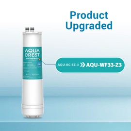 AQUA CREST RC 3 EZ-Change Advanced Water Filter Replacement, Replacement for Culligan® RC-EZ-3, IC-EZ-3, US-EZ-3, RC-EZ-1, Brita® USF-201, USF-202, DuPont® WFQTC30001, WFQTC70001, 2K Gallons