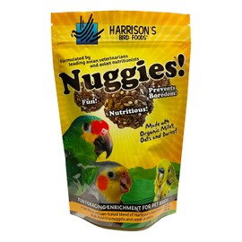Harrison's Bird Foods Nuggies Treats - A Revolutionary High Potency Nuggets Treat Designed to Support Bird Health and Diet Transitions, 196g