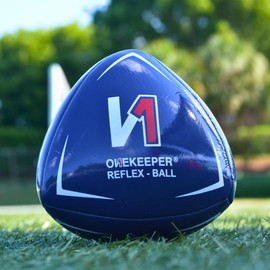 ONEKEEPER Soccer Reflex & Reaction Ball Blue for Agility, Reflex, and Speed Training for Kids and Juniors (Blue)