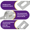 SATUY 2 Pcs Sliding Door Keepers, 304 Stainless Steel Sliding