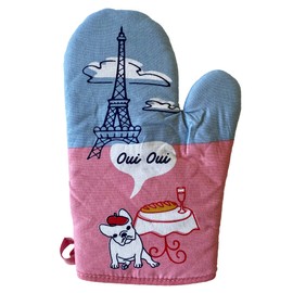 Oui Oui French Bulldog Oven Mitt Funny Pet Puppy Animal Lover Kitchen Glove Funny Graphic Kitchenwear Funny Dog Novelty Cookware Multi Oven Mitt