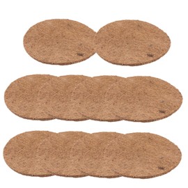 DRESSOOS 10pcs Pigeon Nest Pads Natural Palm Fiber Bird Nest Mats Comfortable Breeding and Bedding for Pigeons Parrots and Chickens