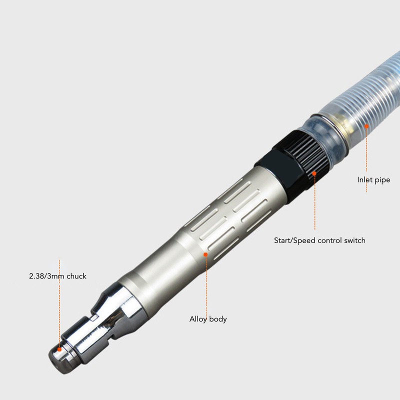Pneumatic Engraving Pen 1/4in 70000rpm Adjustable Air Micro Pencil Die