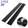 25-Inch Silicone Stove Gap Covers – 2-Pack Black T-Shaped Kitchen