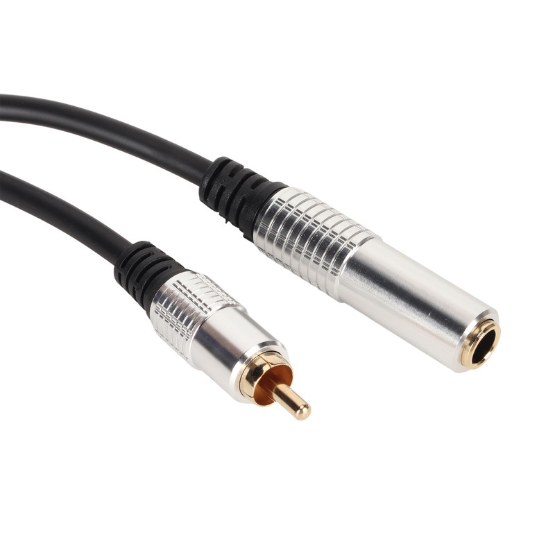 6.35mm Female to 6.35mm Female RCA Cable Gold Plated Sound