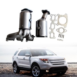 LOMEEN BT4Z-5G232-C Catalytic Converter Bolts Gasket Compatible with Ford Edge 3.5L 3.7L 2011-2014，Ford Explorer 3.5L 2011-2012，Lincoln MKX 3.7L 2011-2015，PE16719-20X BT4Z-5E212-C BT4Z-5E212-B