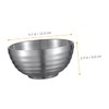 Alipis 304 Stainless Steel Double Layer Bowl Insulated Ramen Bowl