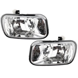 DRIVESTAR Pair Fog Lights Bumper Fog Lamp Clear Lens w/Bulbs, fit 2009 2010 for Dodge Ram 1500/2010 Ram 2500 3500, 2011 2012 for Ram 1500/2011-2018 for Ram 2500 3500, 68054374AC 55372735AA