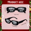 Jeere 12 Pcs Christmas Eyeglasses 2024 Merry Xmas Glasses Christmas