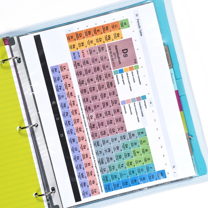 DocIt Top Loading Clear Sheet Protectors for 3 Ring Binders,