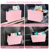 Accmor Car Trash Can, Foldable Leather Vehicle Garbage Organizer Bin